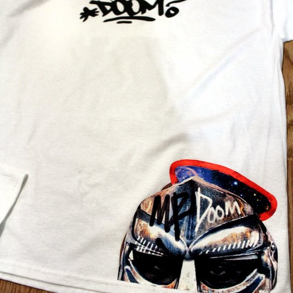 MF Danger Doom 2 Sided White T-Shirt S - XL - Picture 2 of 4